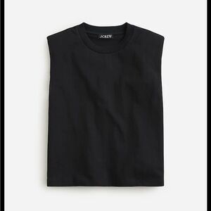 J. Crew Structured Muscle Tee in Mariner Cotton in Black Small